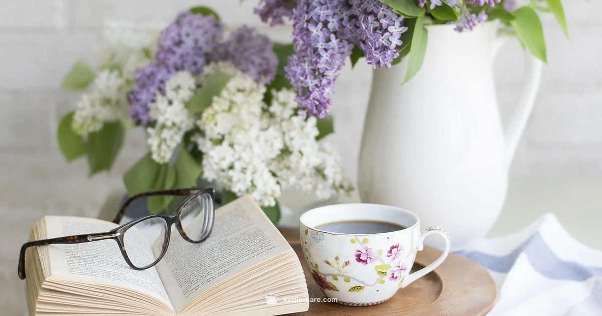 Floral Tea Kettle Setup - Kettle Care